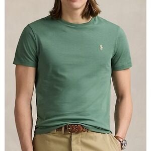 NEW Polo Ralph Lauren XXL Classic Fit‎ Olive Green Cotton T Shirt Mens Pony Logo